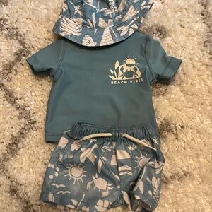 Carter's Blue Newborn Outfit Set